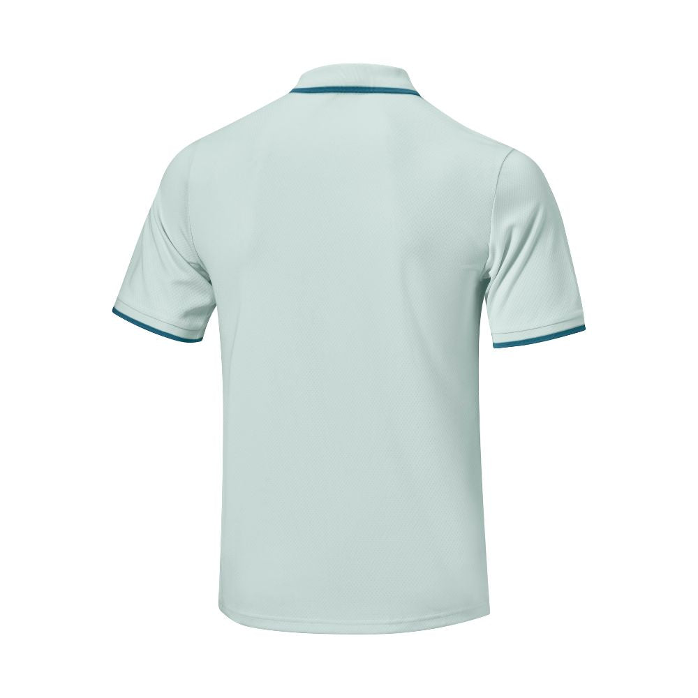 Mizuno Rib Knitted Short Sleeve Golf Polo Shirt Shirt 2026 - Pale Blue