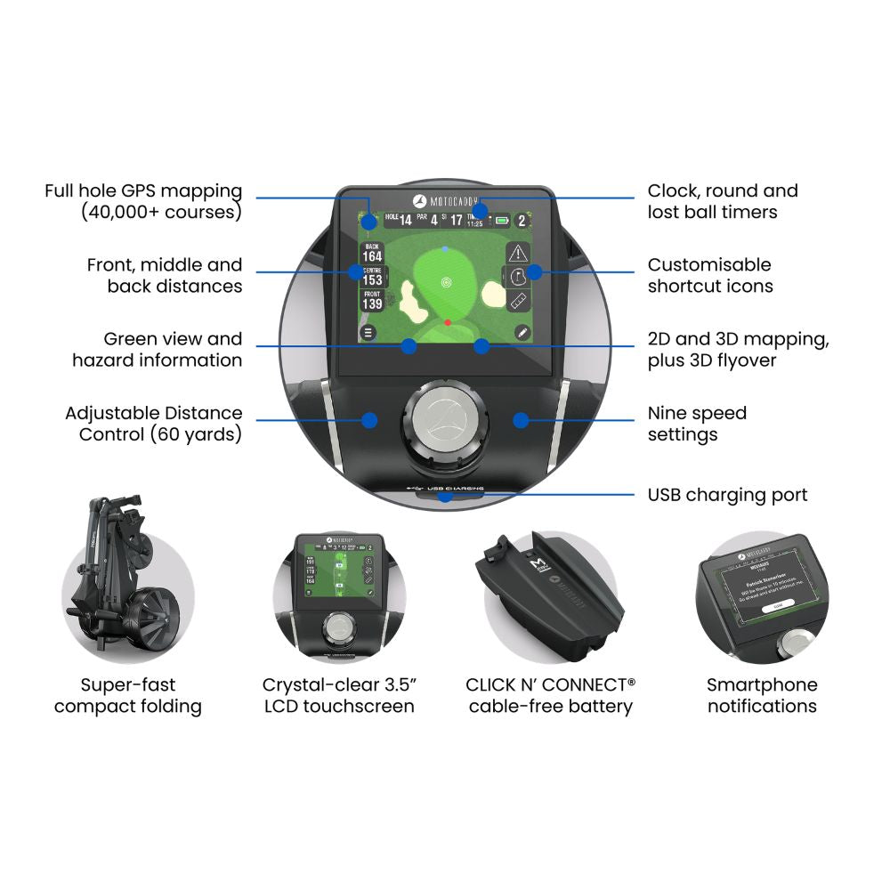 Motocaddy M5 GPS Ultra Lithium Electric Golf Trolley 2026 + FREE GIFT