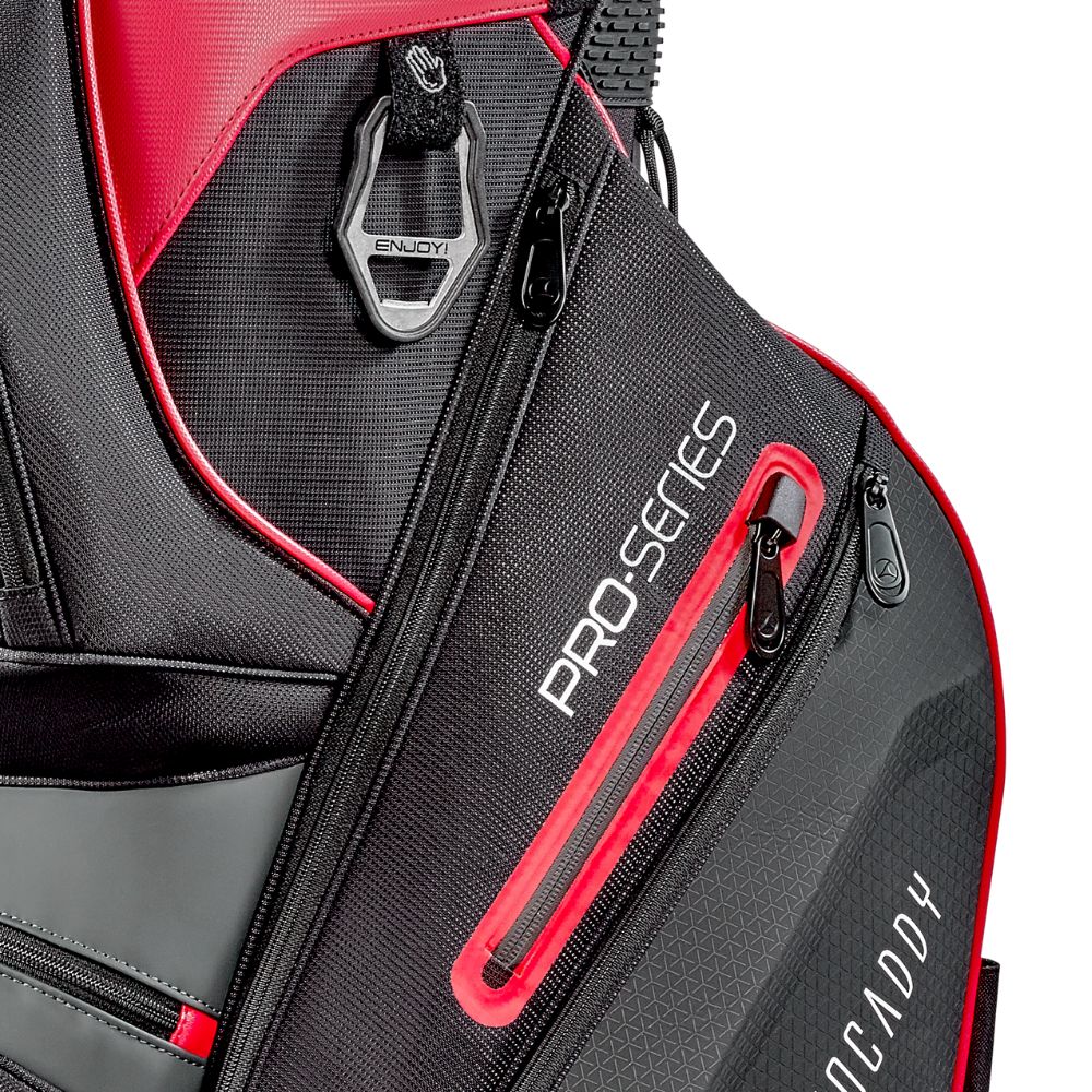 Motocaddy Pro Series Deluxe Golf Cart Bag - Black / Red