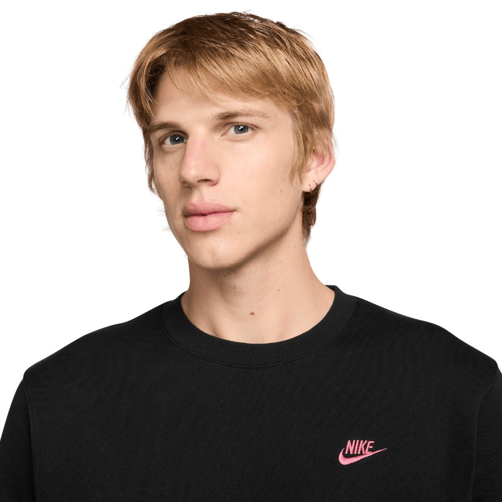 Nike Club Fleece Crew Mens Pullover Golf Top 2025 - FN3886-011