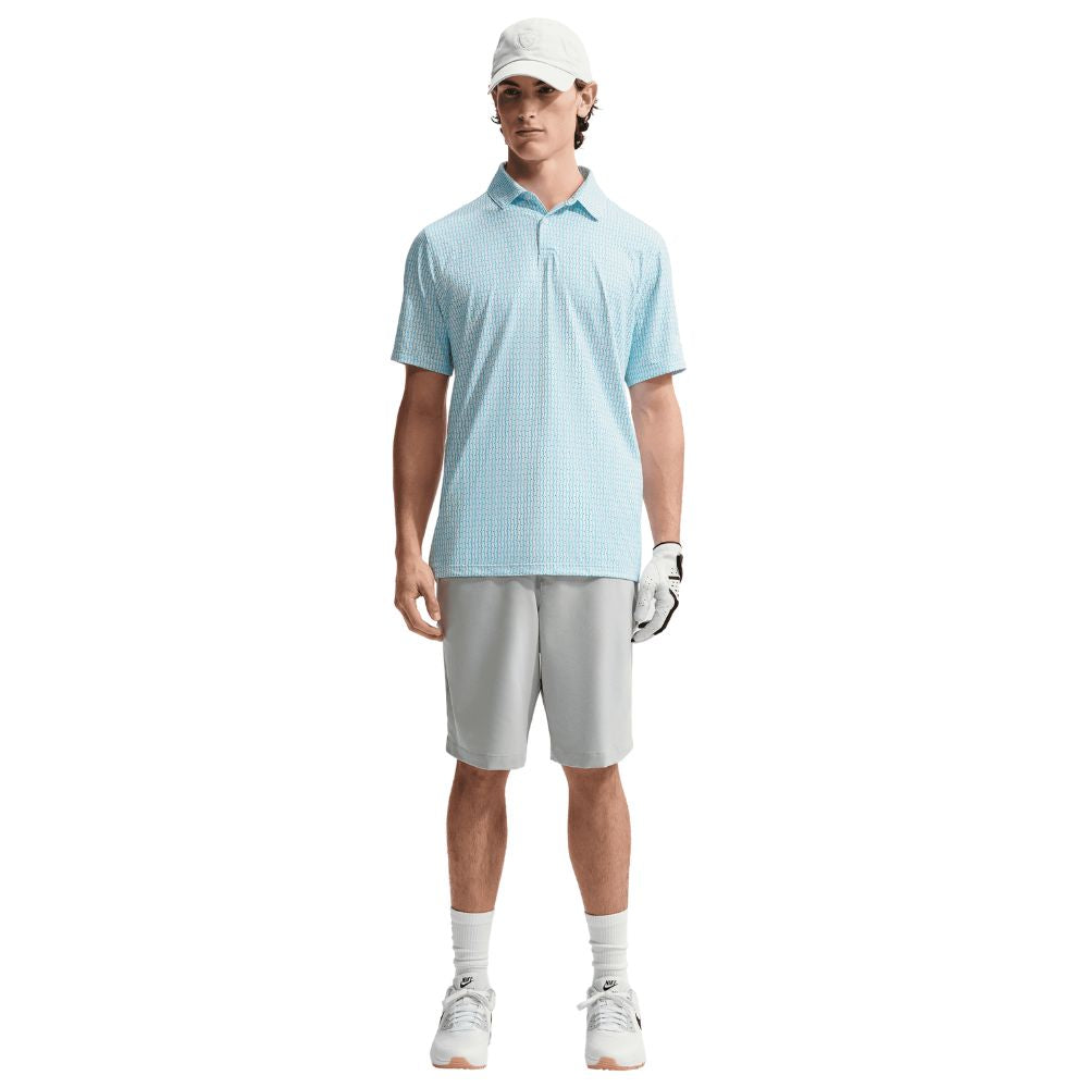 Nike Dri-Fit Velocity Vertical Print Golf Polo 2026 - IO0697-100 White / White / Black 100 M