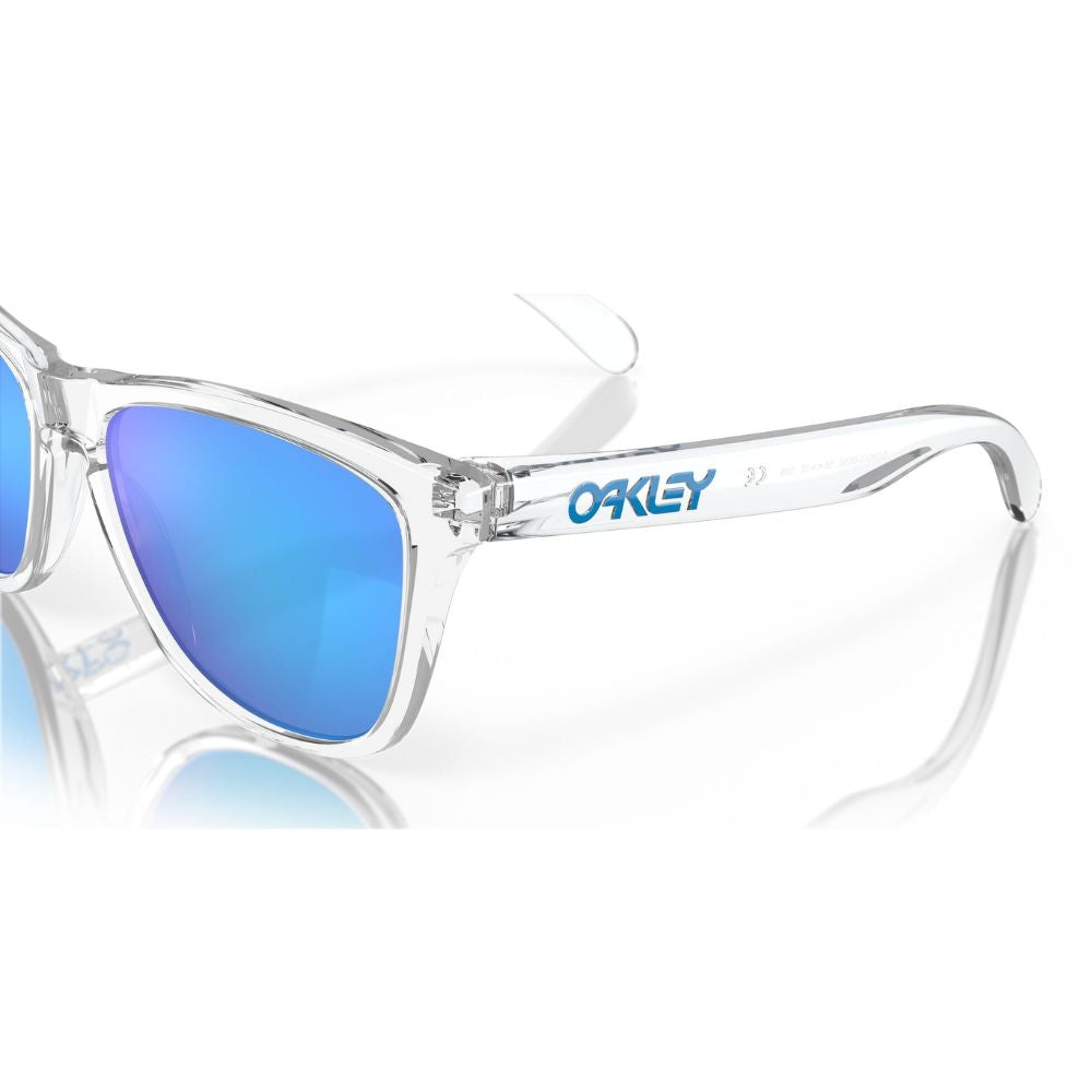 Oakley Frogskins Sunglasses - Crystal Clear w/ Prizm Sapphire
