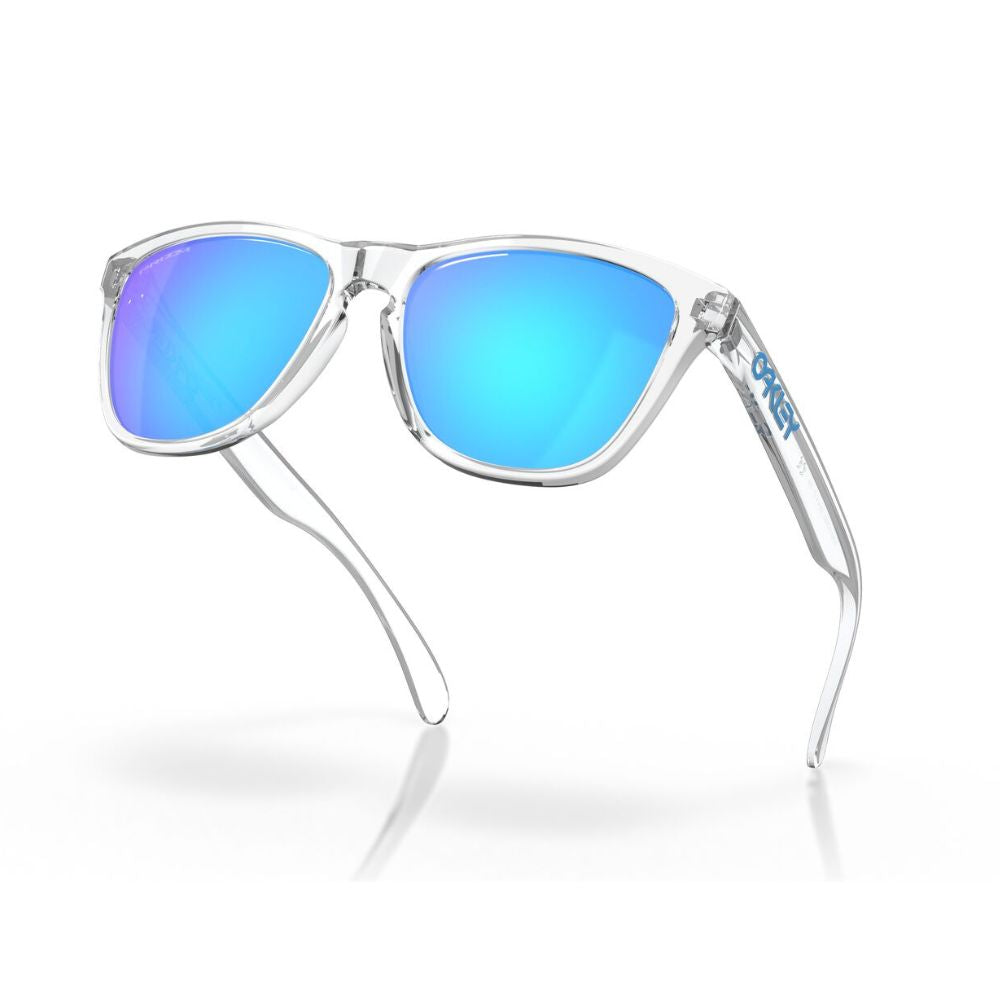 Oakley Frogskins Sunglasses - Crystal Clear w/ Prizm Sapphire