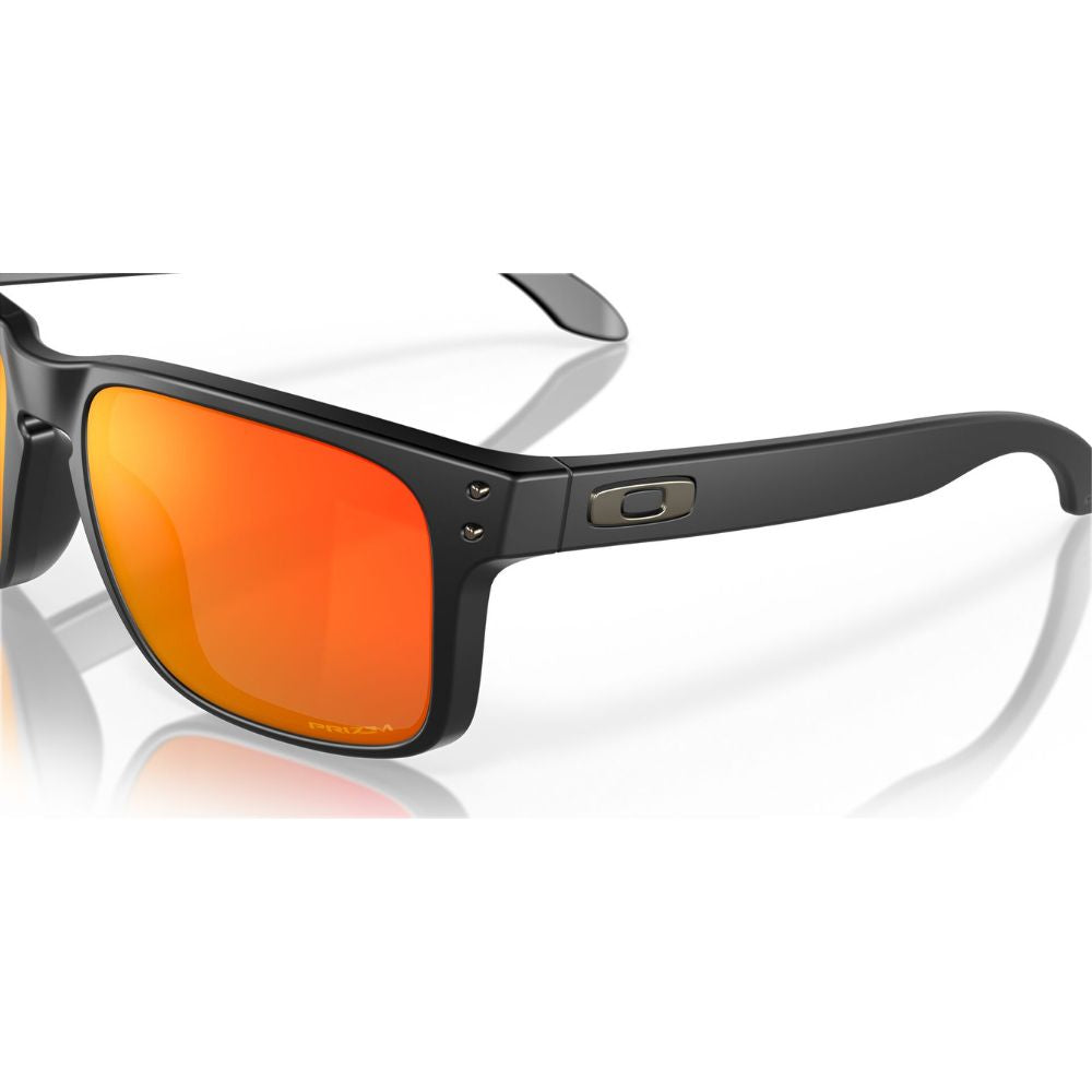 Oakley Holbrook Sunglasses - Matt Black w/ Prizm Ruby