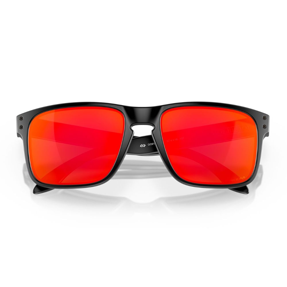 Oakley Holbrook Sunglasses - Matt Black w/ Prizm Ruby