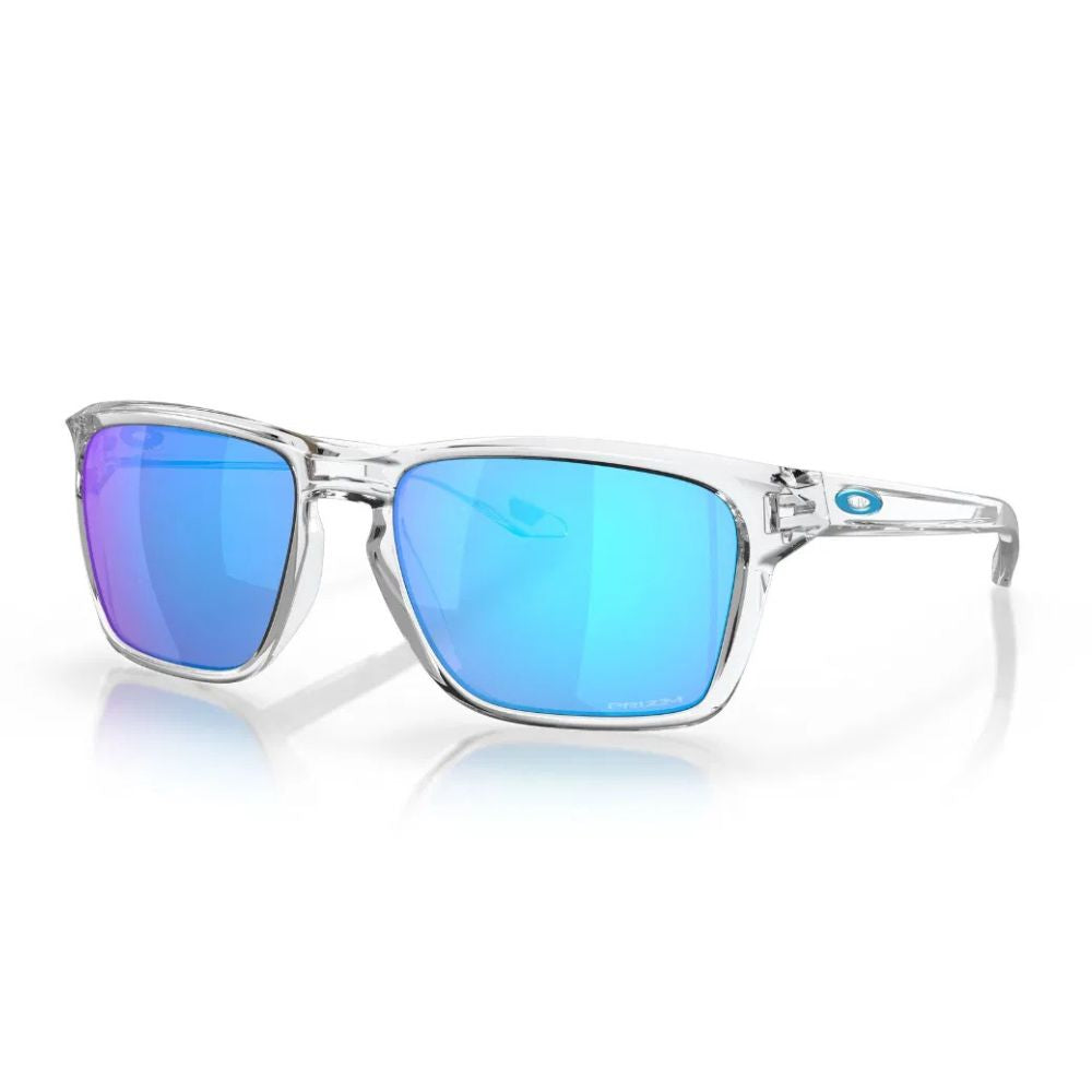 Oakley Sylas Sunglasses - Polished Clear w/ Prizm Sapphire Polished Clear w/ Prizm Sapphire