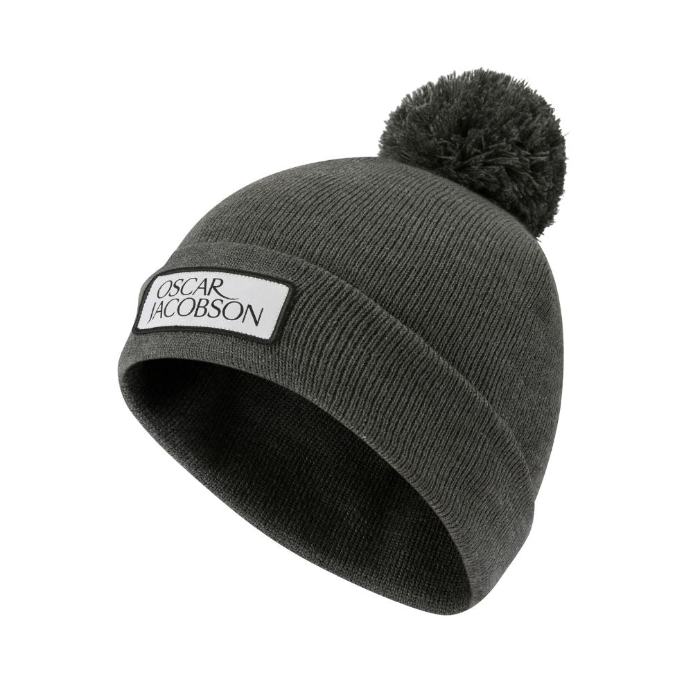 Oscar Jacobson Knitted III Golf Bobble Hat 2026 - Pewter Marl Pewter Marl OSFA