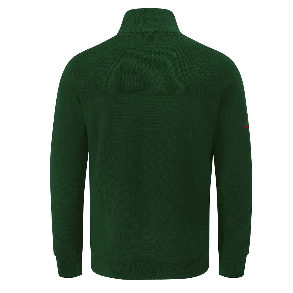 Oscar Jacobson Rumsey 1/4 Zip Mens Merino Lined Pullover Golf Top 2025 - Pineneedle