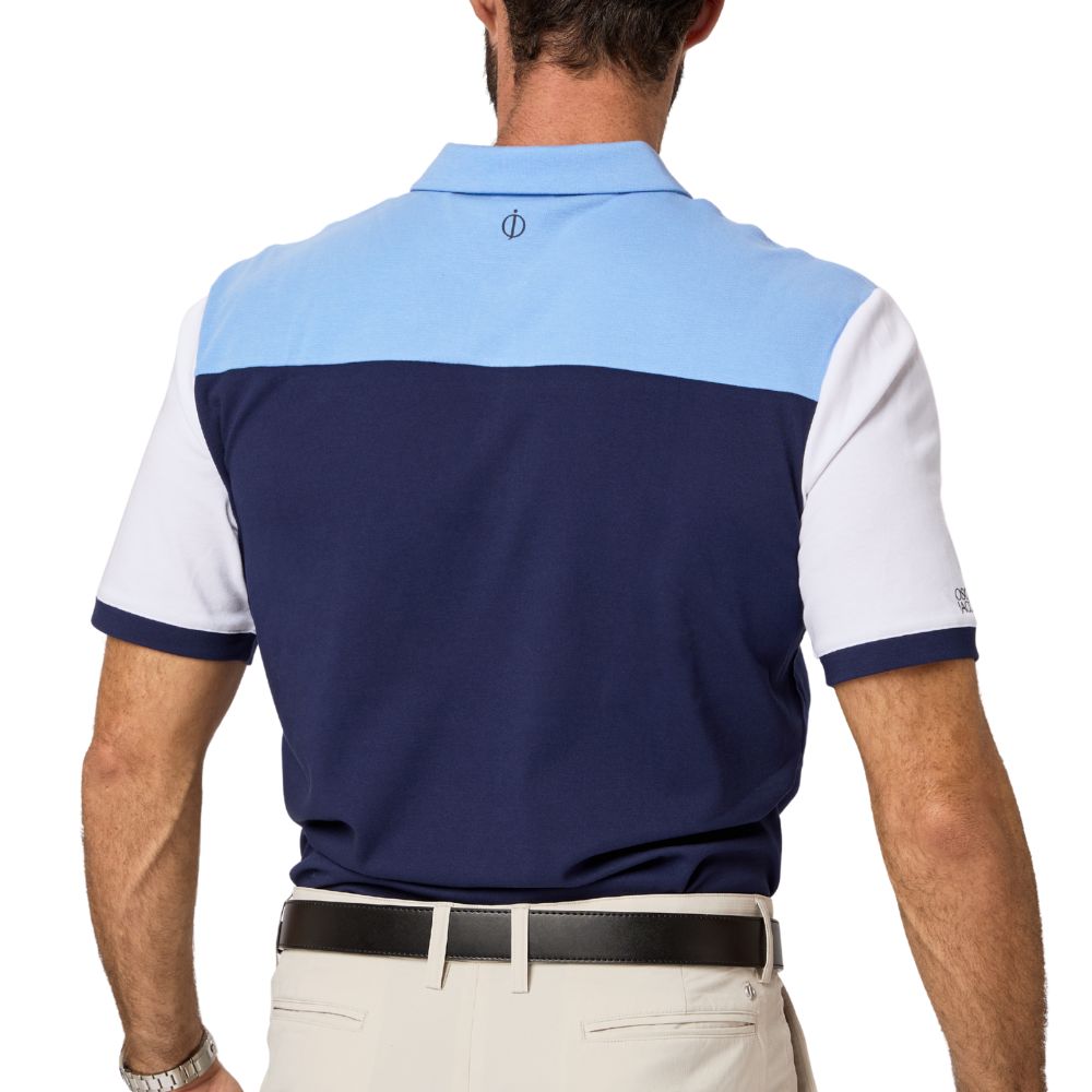 Oscar Jacobson Adelaide Men's Golf Polo Shirt 2026 - Navy/Dodger Blue