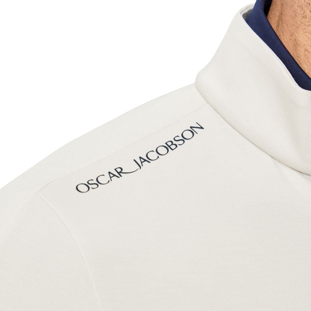 Oscar Jacobson Drew Men's Pullover Golf Top 2026 - Aluminium