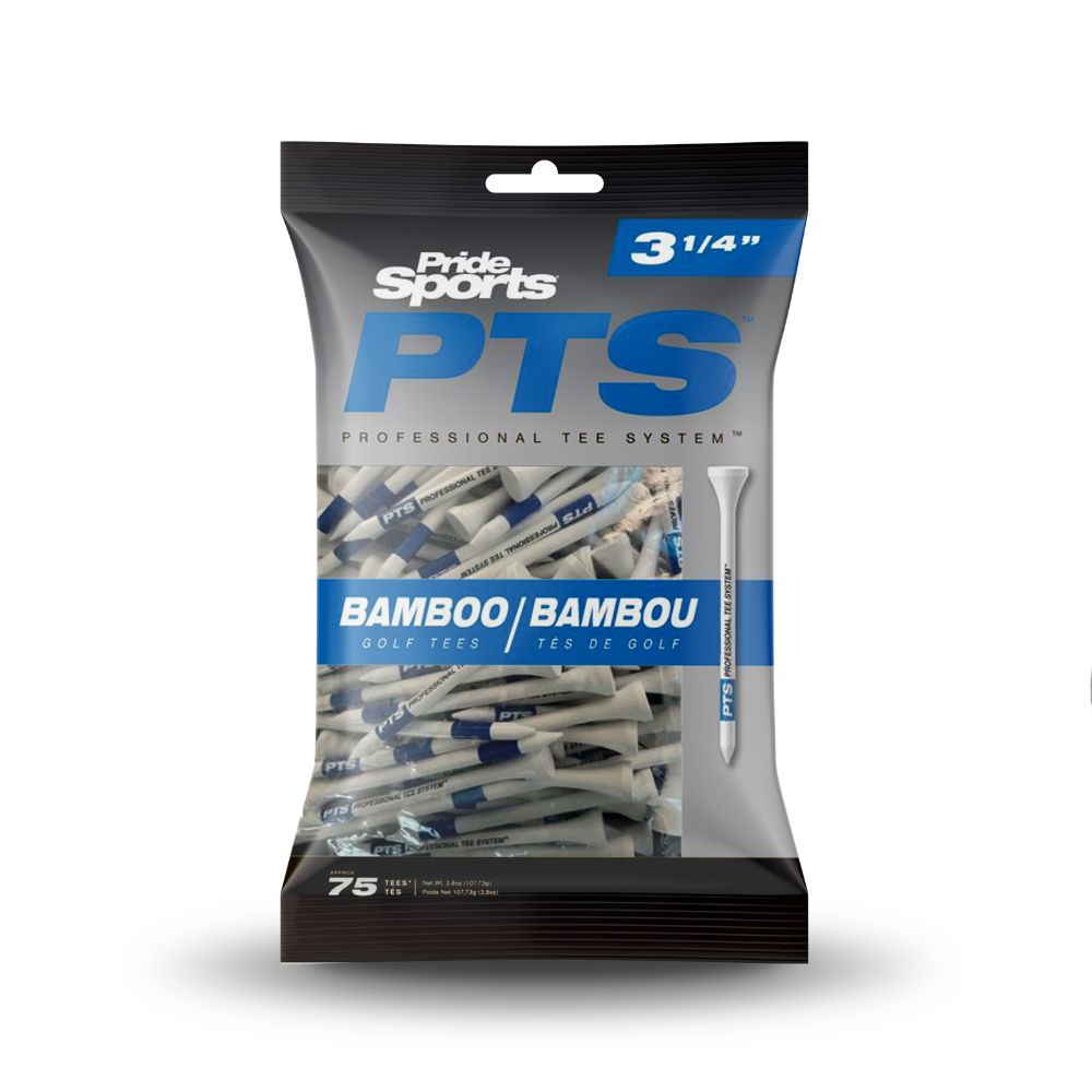 Pride Golf PTS Bamboo Tees Blue 3 1/4" Blue 3 1/4"