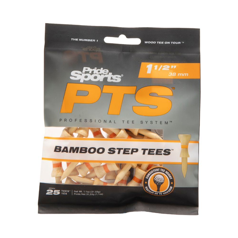 PTS Castle Step Golf Tees 1 1/2 Inch - Pack Of 50