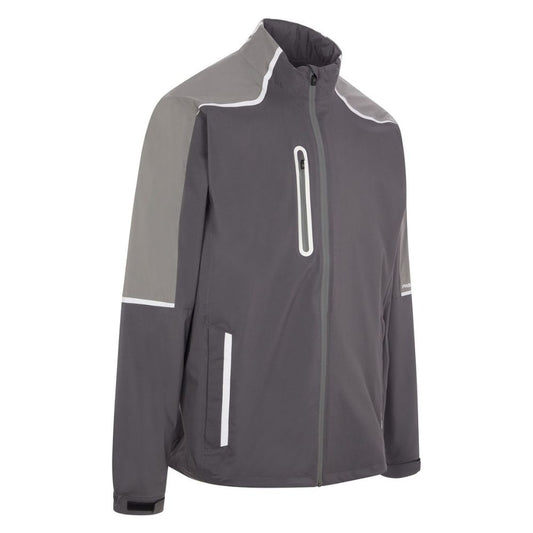 ProQuip Golf Stormforce PX8 Mens Waterproof Jacket Charcoal/Frost M