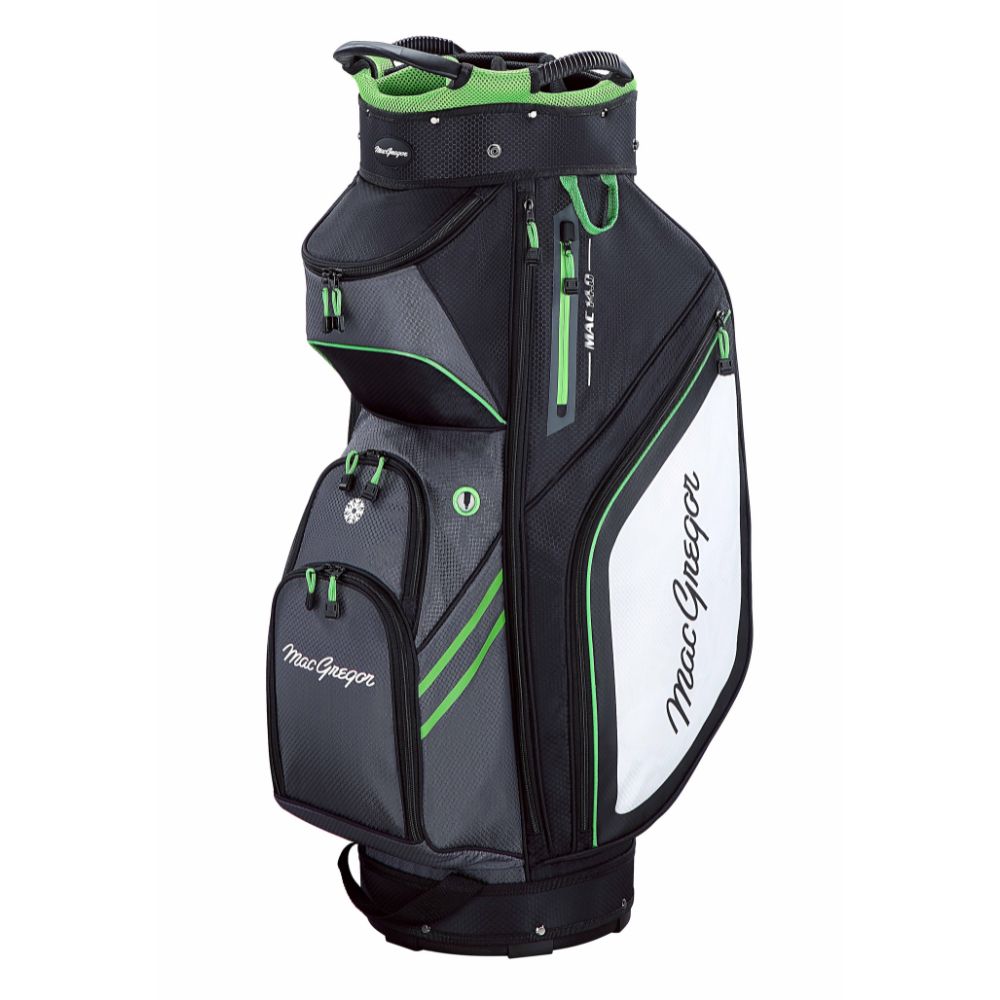 MacGregor Principal 10" Golf Cart Bag Black / Green / Grey