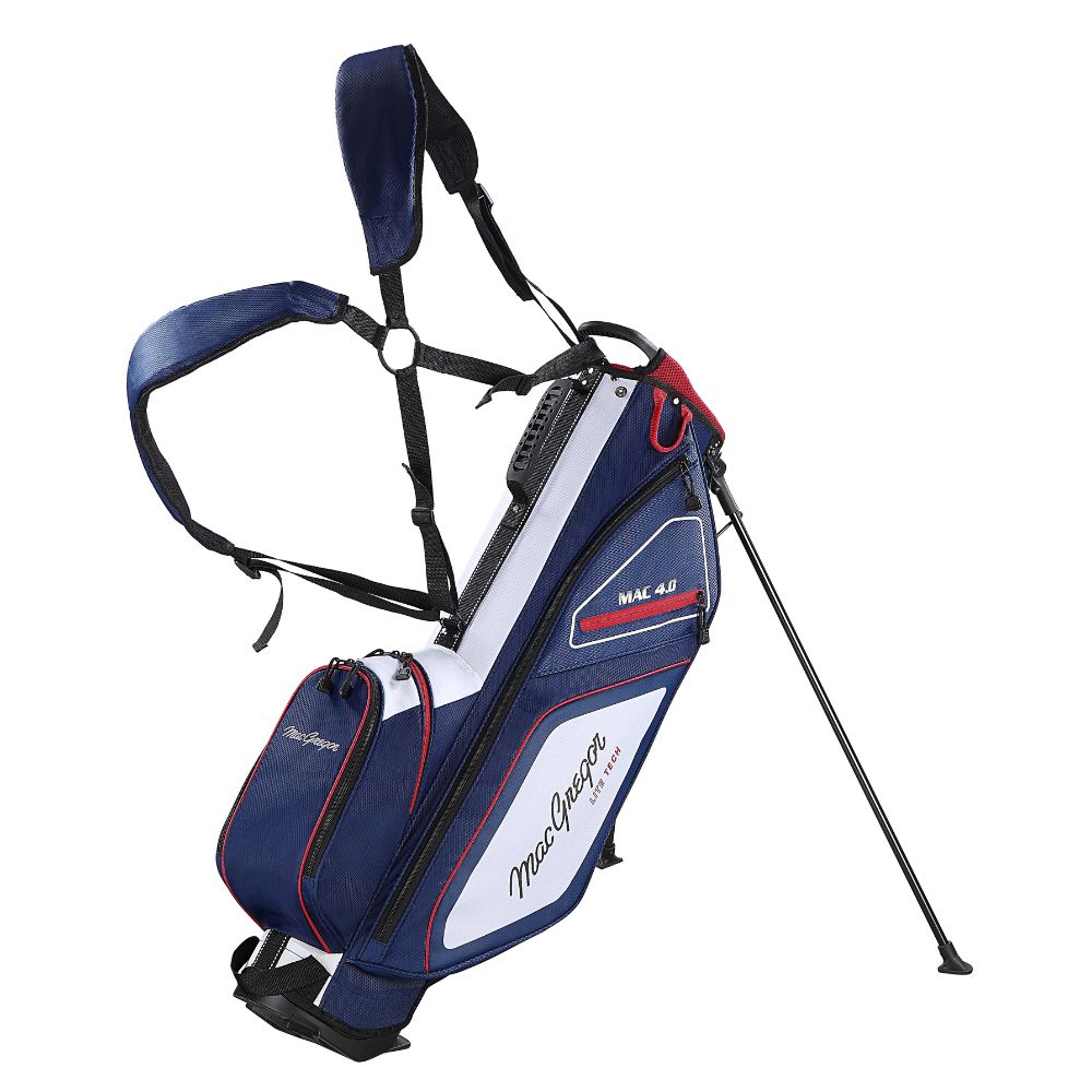 MacGregor Principal 7" Lite Golf Stand Bag Navy / Red