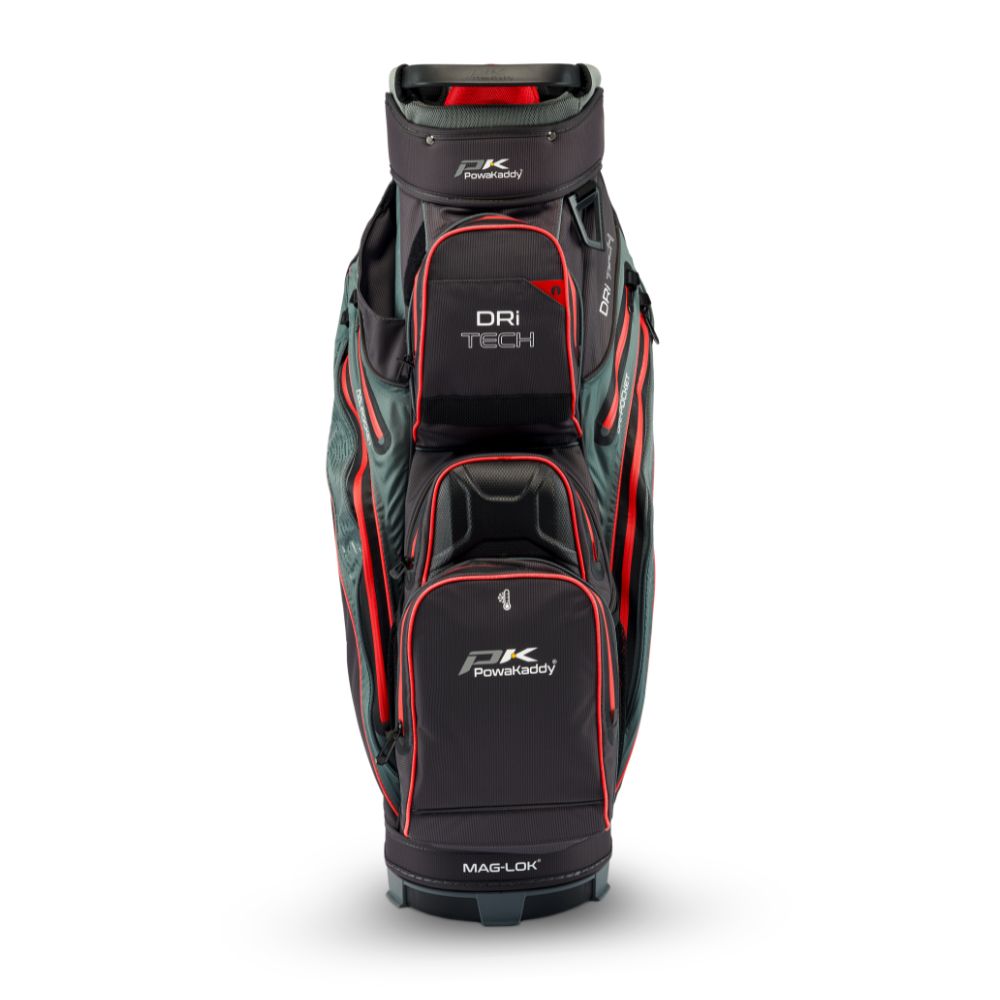 PowaKaddy Dri Tech Golf Cart Bag - Black / Red