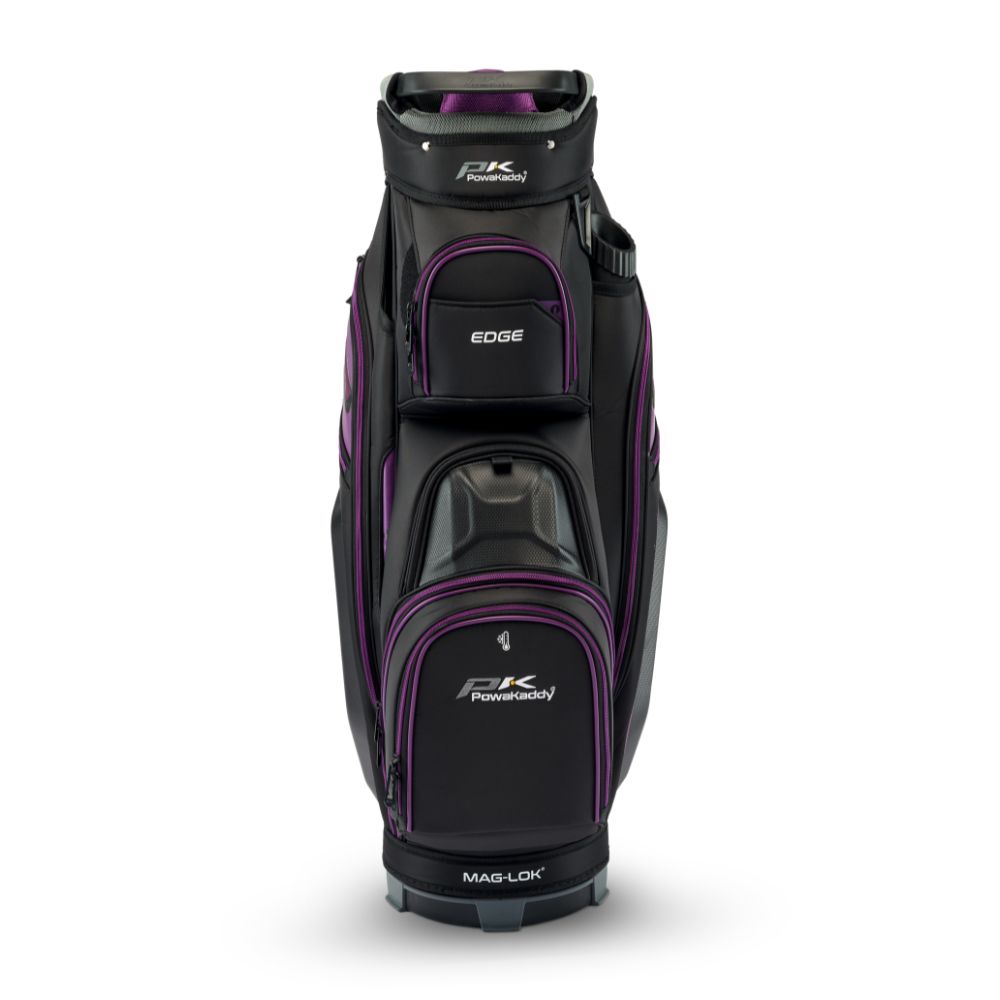 PowaKaddy Edge Golf Cart Bag - Black / Purple