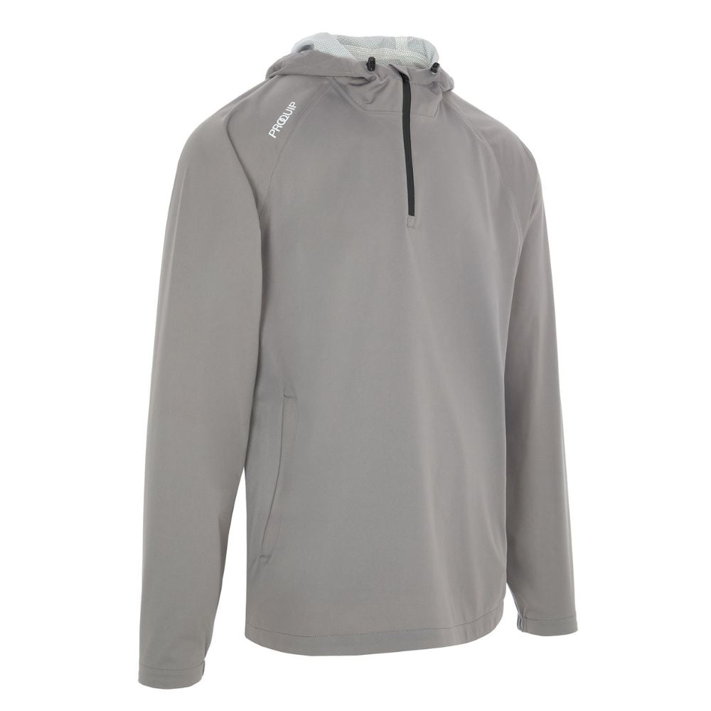 ProQuip Propac Lite Packable Waterproof Hooded Golf Jacket - Quiet Shade / Black Quiet Shade / Black M