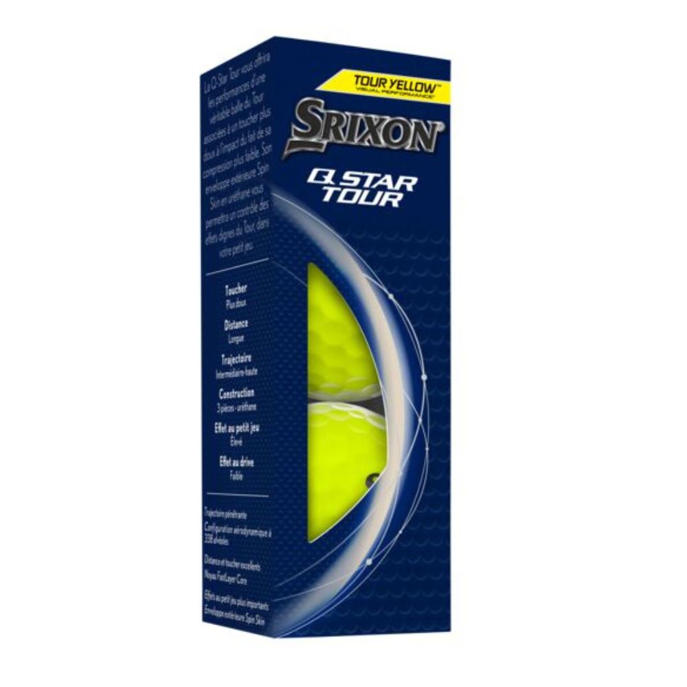 Srixon Q Star Tour Golf Balls - Yellow