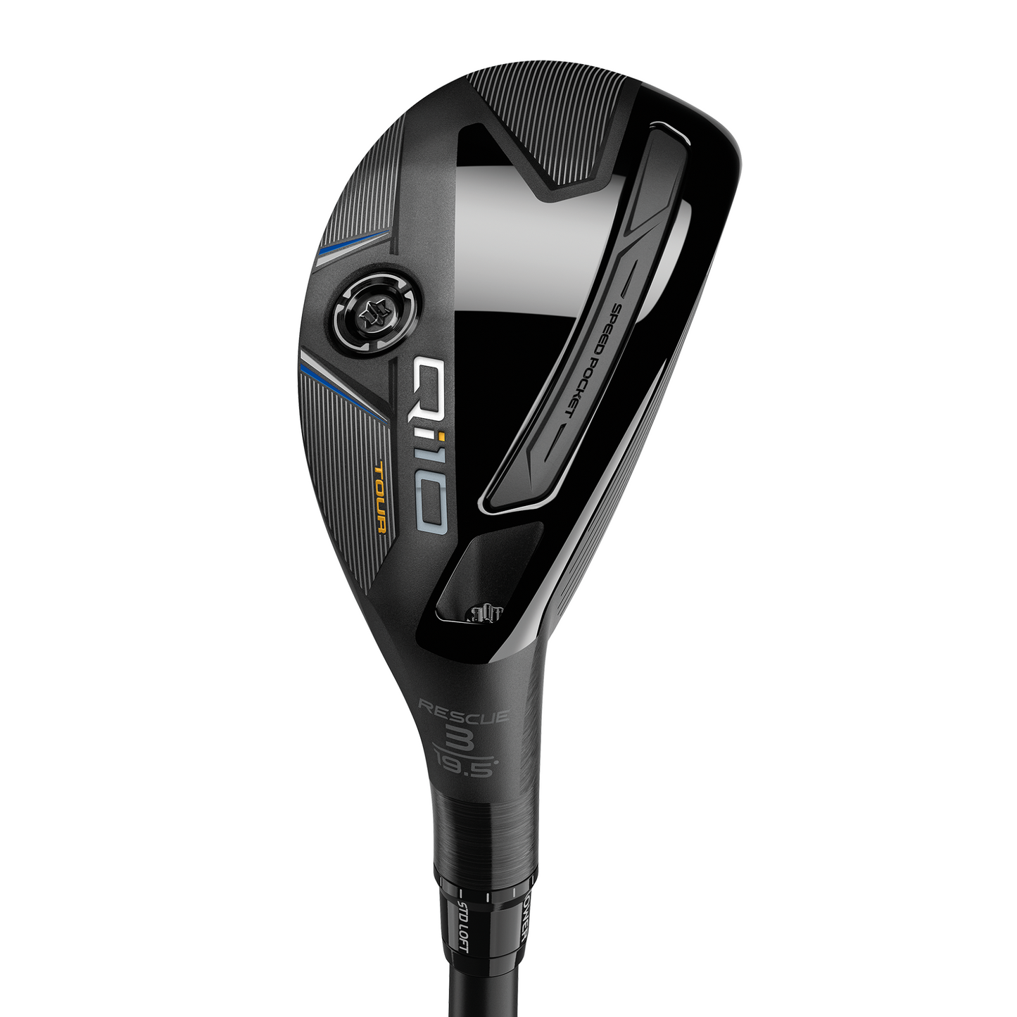 TaylorMade Golf Qi10 Tour Rescue Hybrid 2024 2 Hybrid Stiff Flex Mitsubishi Tensei AV Limited Blue HY 75 Right Hand