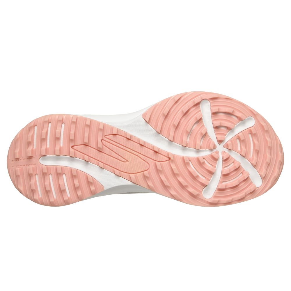 Skechers Flow Twist-Fit Slip-In Spikeless Ladies Golf Shoes 2026 - 123153 - Light Grey / Pink