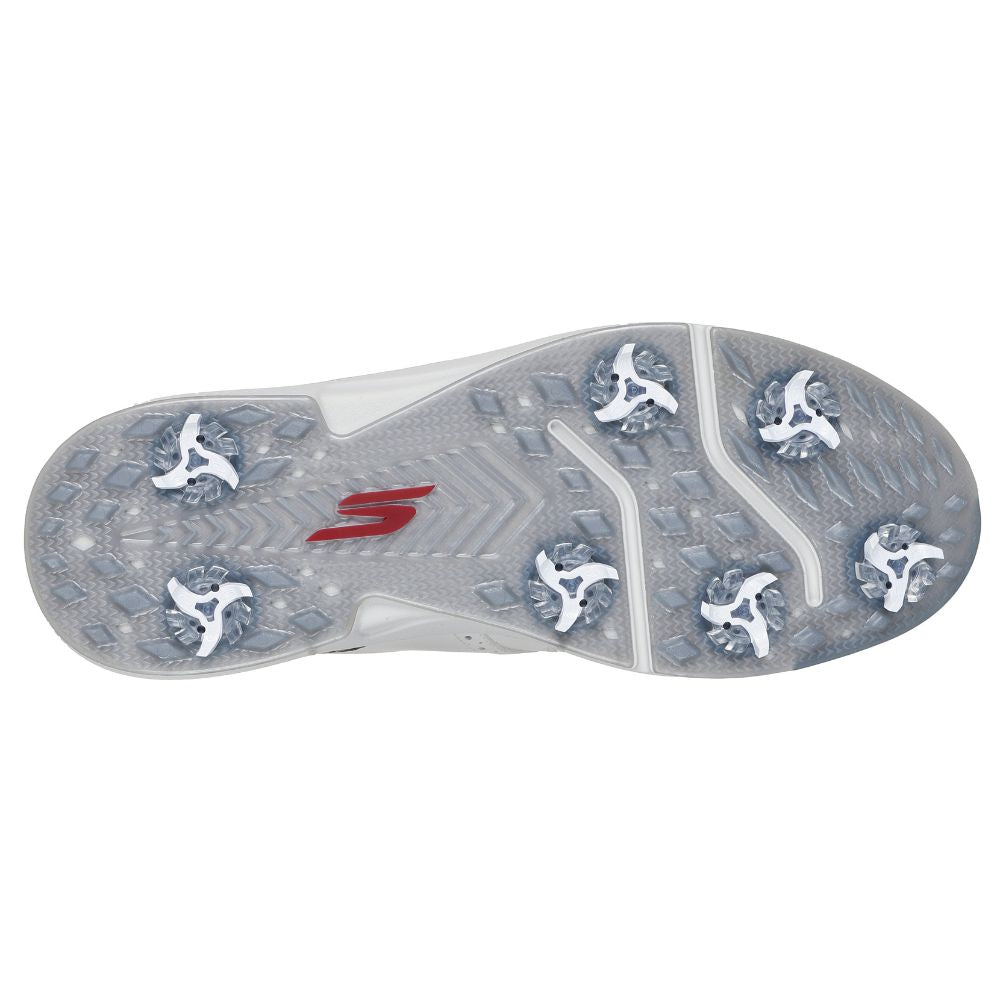 Skechers Prestige Spiked Golf Shoes 2026 - 214125 - Natural / Grey