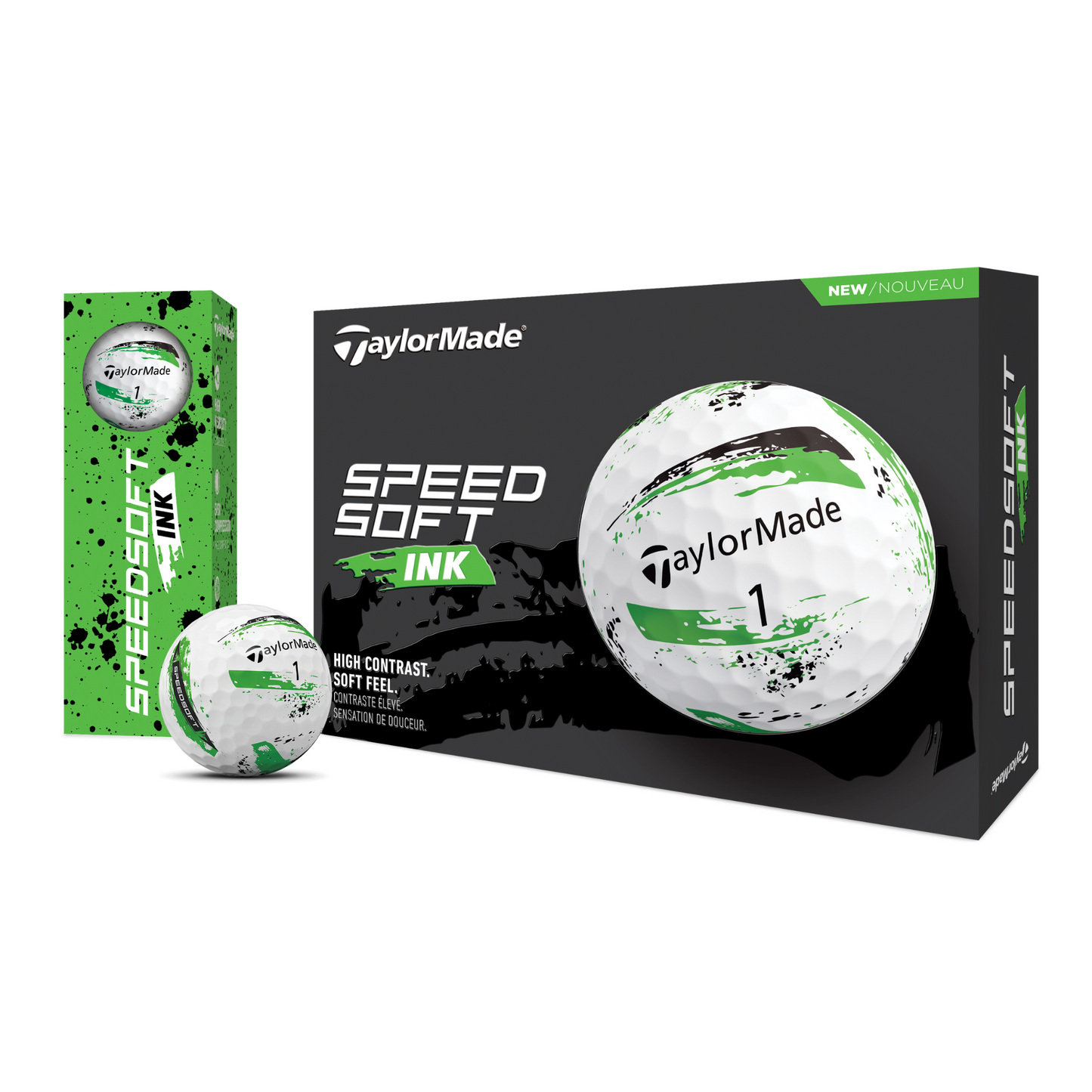 TaylorMade Golf SpeedSoft Golf Balls - Ink Green