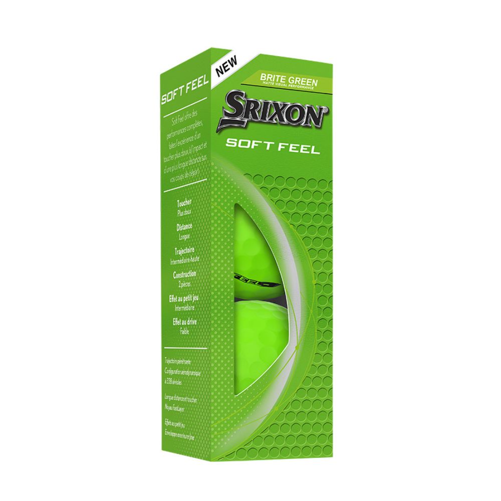 Srixon Soft Feel Brite Golf Balls 2025 - Green