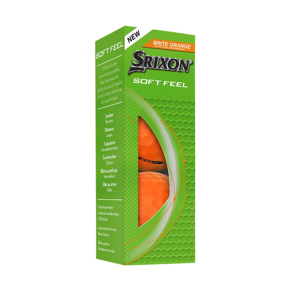 Srixon Soft Feel Brite Golf Balls 2025 - Orange