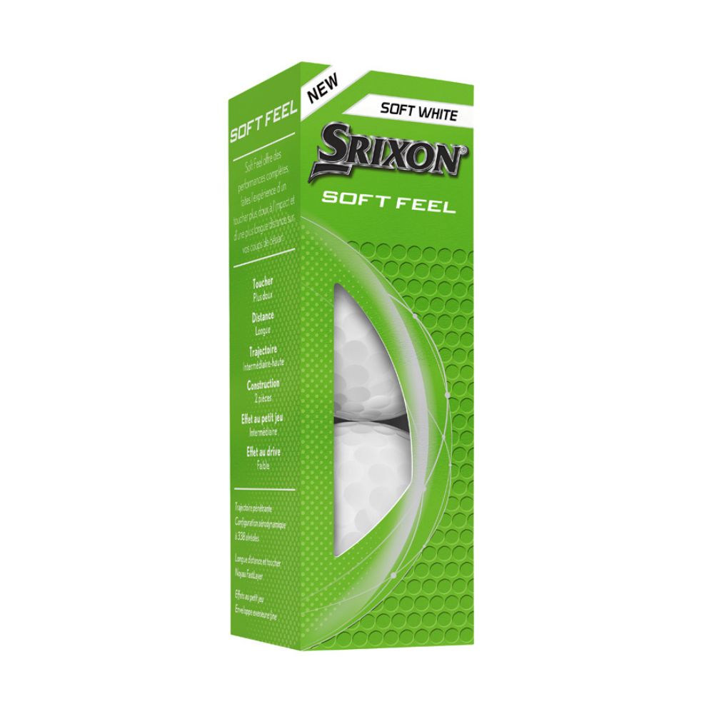 Srixon Soft Feel Golf Balls 2 Dozen Pack - White Personalised