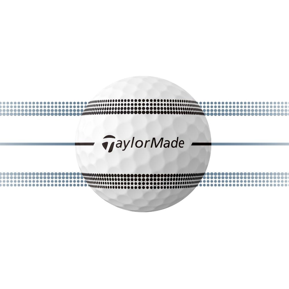 TaylorMade TP5 Stripe Golf Balls - White