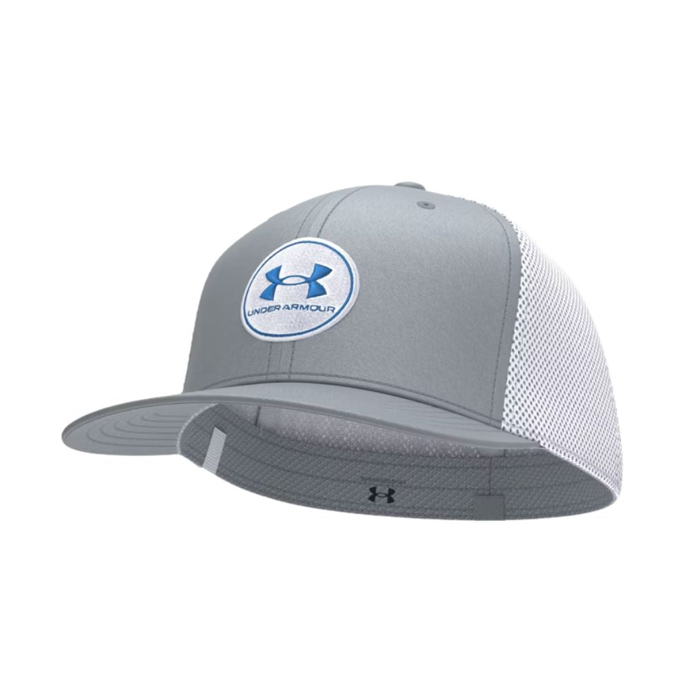 Under Armour Iso-Chill Mens Golf Cap 2025 - 1389887-035 Steel / Blue Atlantis 035 M/L