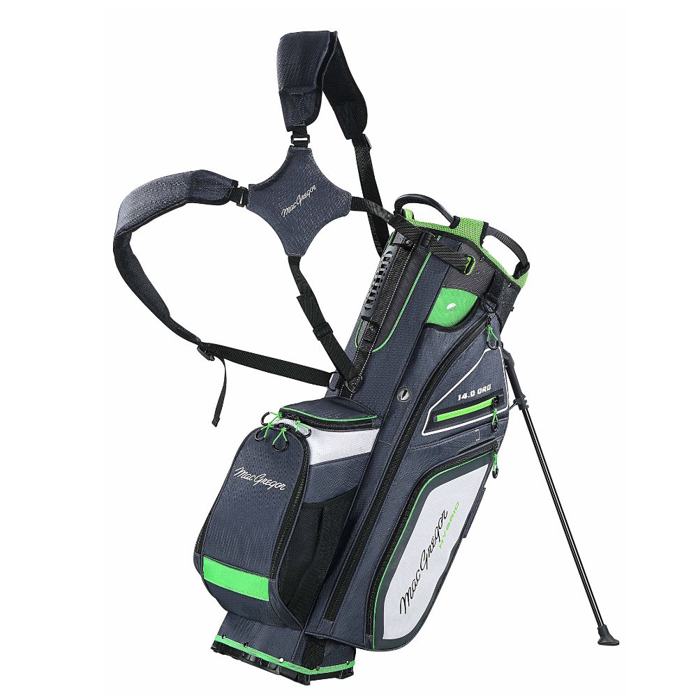MacGregor Paramount Hybrid Golf Stand Bag Grey/Green