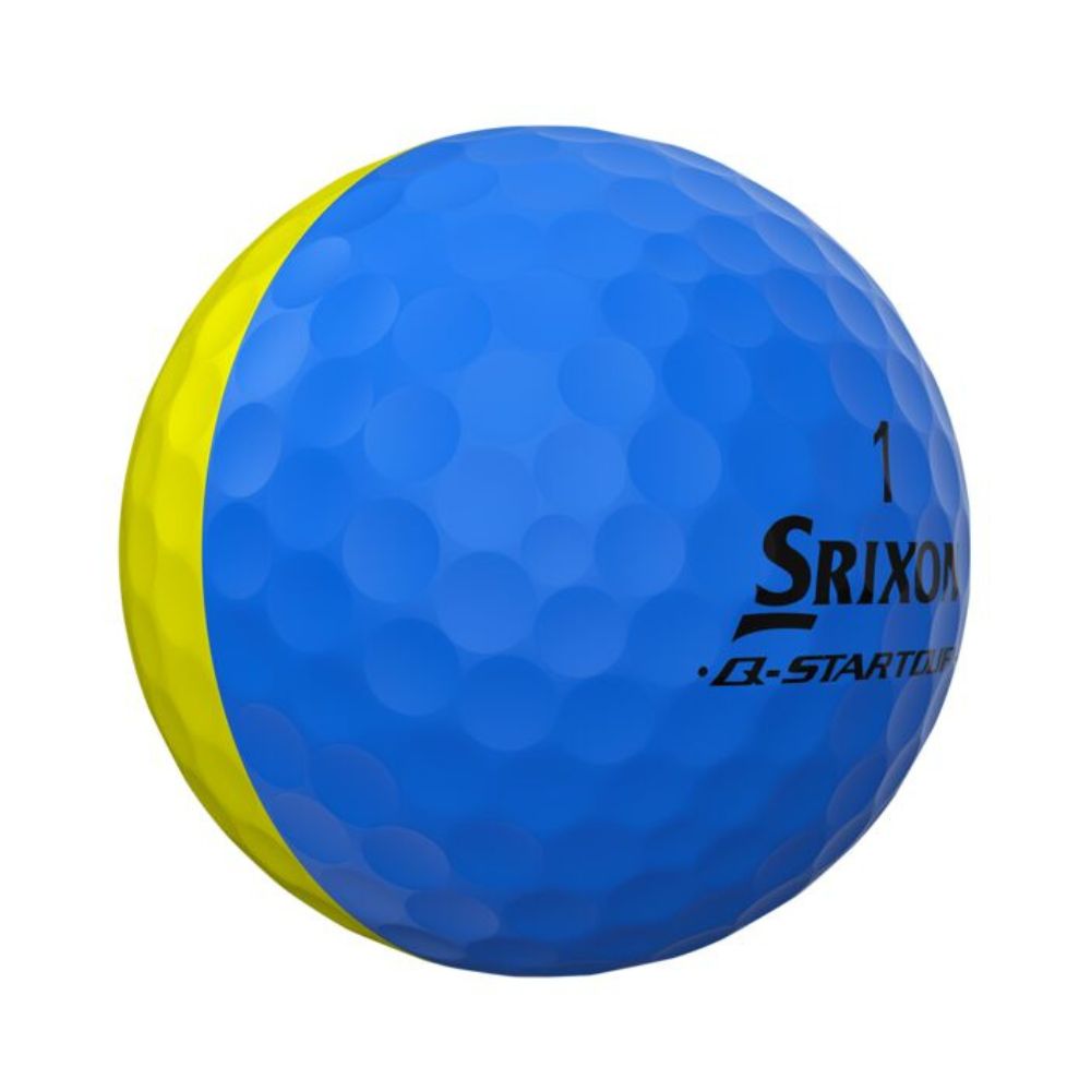 Srixon Q Star Tour Divide Golf Balls - Yellow Blue