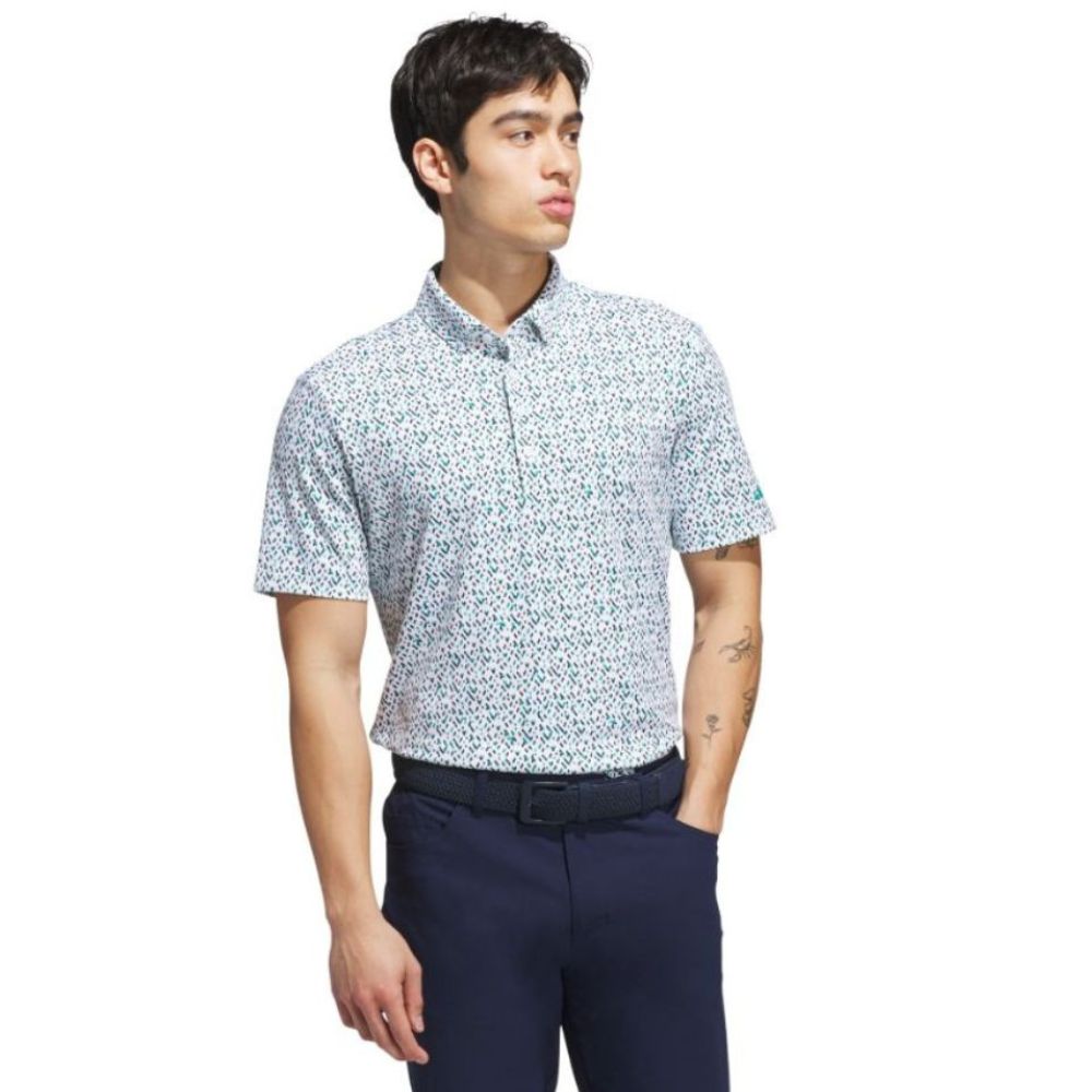 adidas Ultimate365 Micro Argyle Mens Golf Polo Shirt 2025 - JL5270