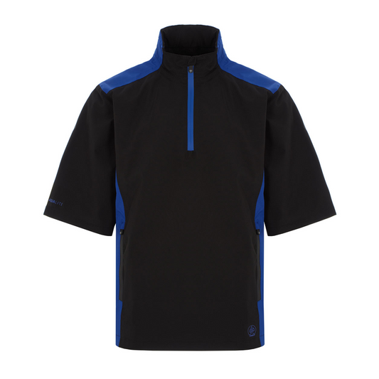 ProQuip Golf Aqualite 1/2 Sleeve Mens Waterproof Jacket Black/Royal M