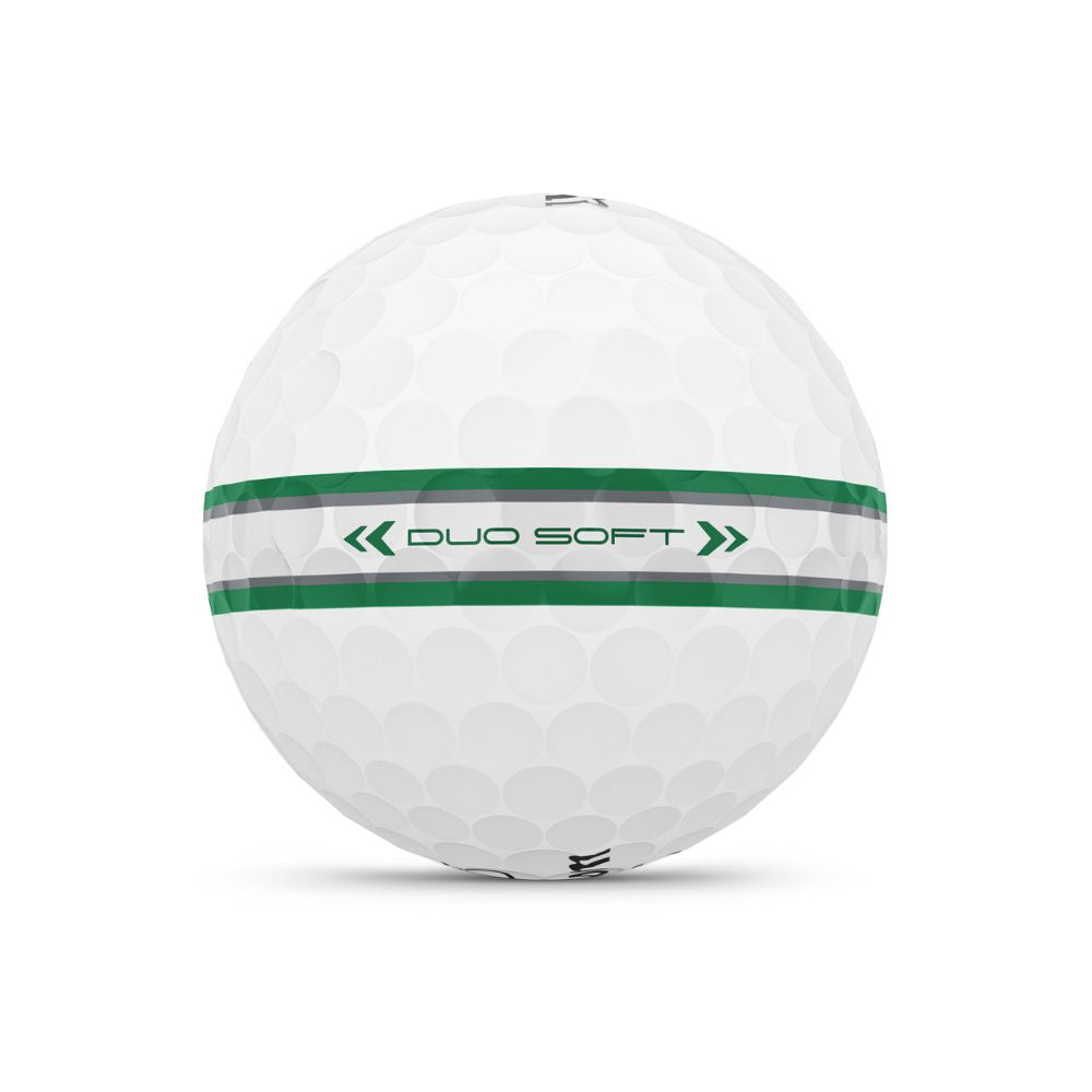 Wilson Golf Duo Soft TRK 360 Golf Balls 2025 - White (Green / Silver Track)