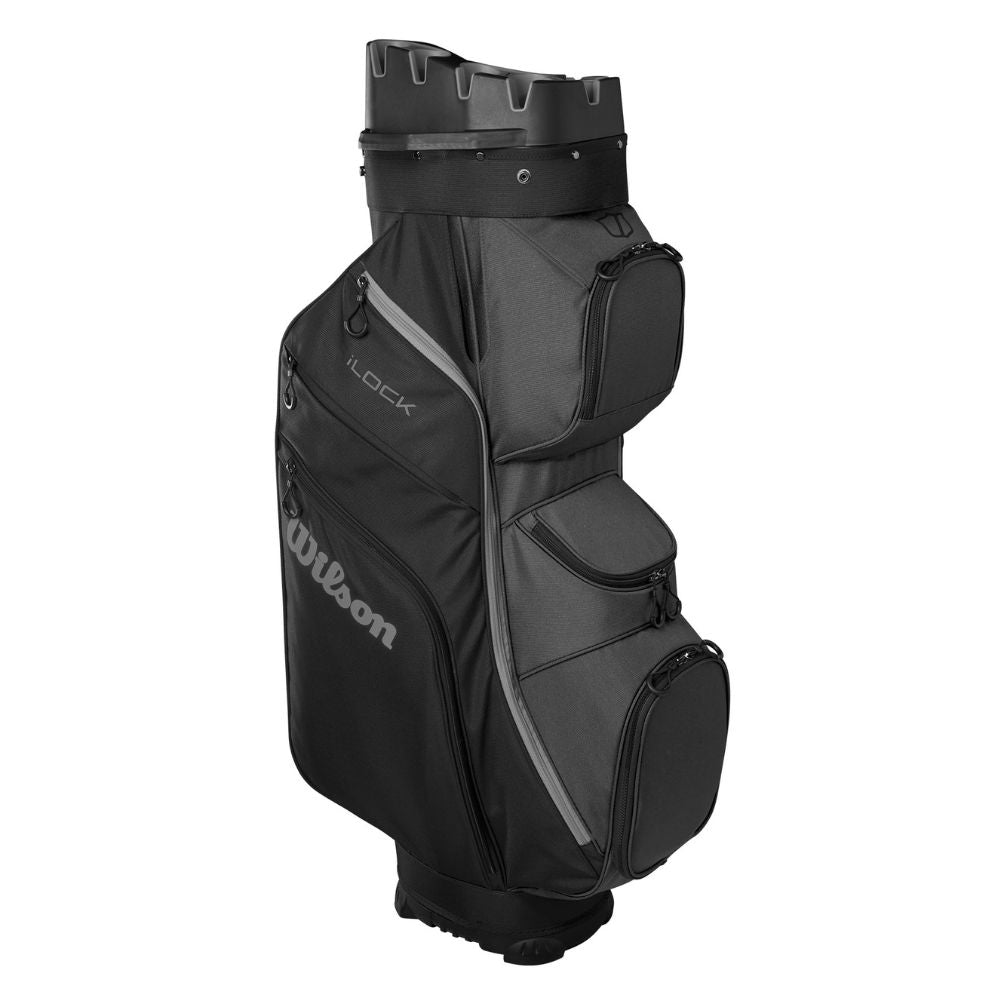 Wilson Golf I-Lock 4 Organiser Golf Cart Golf Bag 2025 - Black / Grey