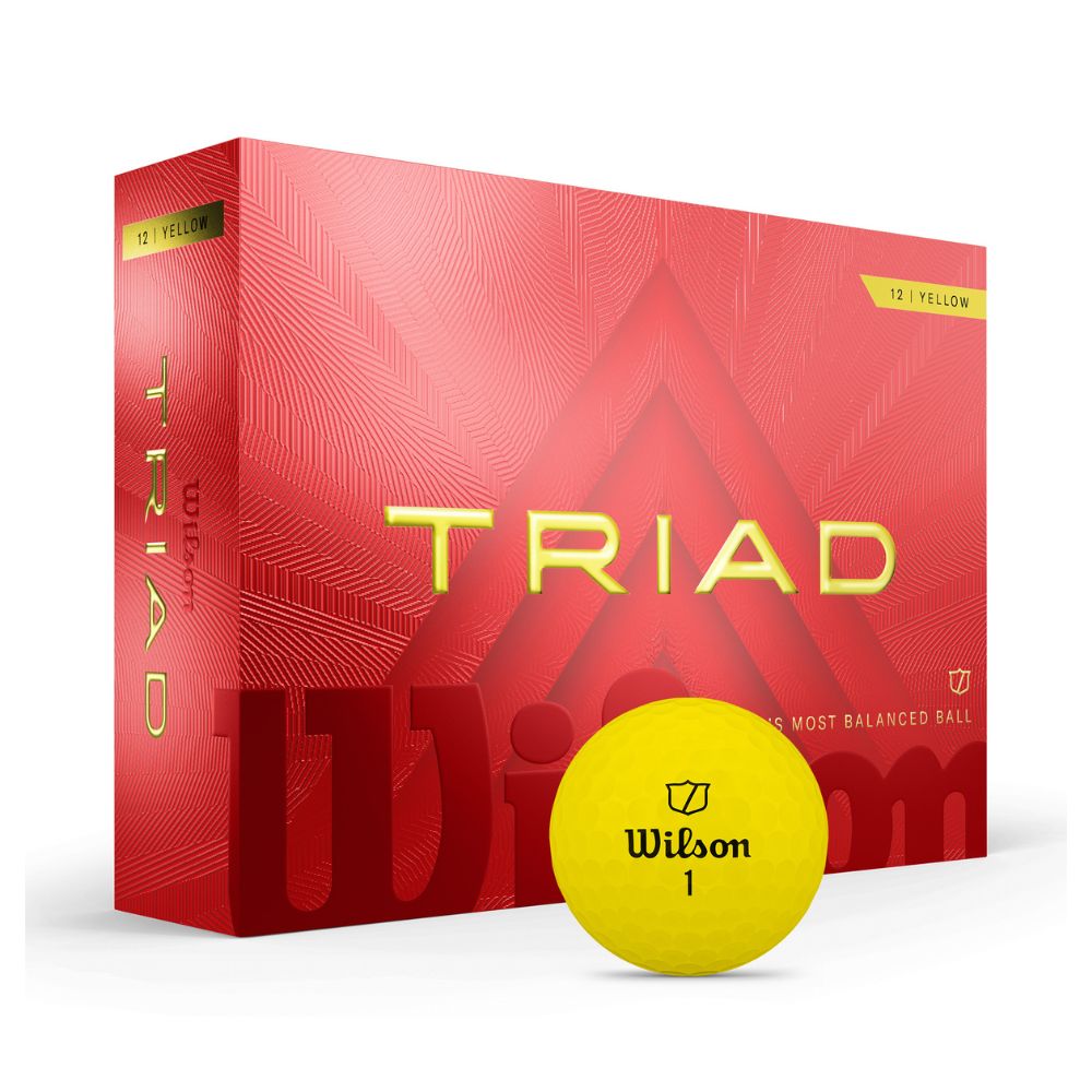 Wilson Golf TRIAD Golf Balls 2025 - Yellow Yellow
