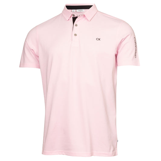 Calvin Klein Golf Uni Polo Shirt C9952 - Pink Baby Pink S 