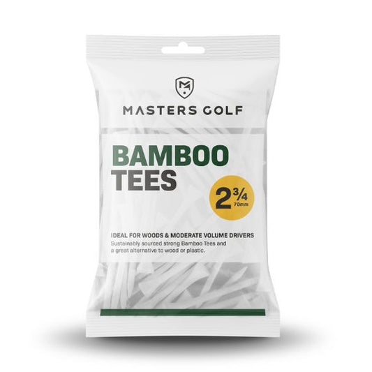Masters Golf Bamboo Tees 2 3/4" White Bag 20 Qty   