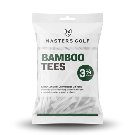 Masters Golf Bamboo Tees 3 1/4" White Bag 15 Qty