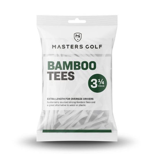 Masters Golf Bamboo Tees 3 1/4" White Bag 15 Qty   