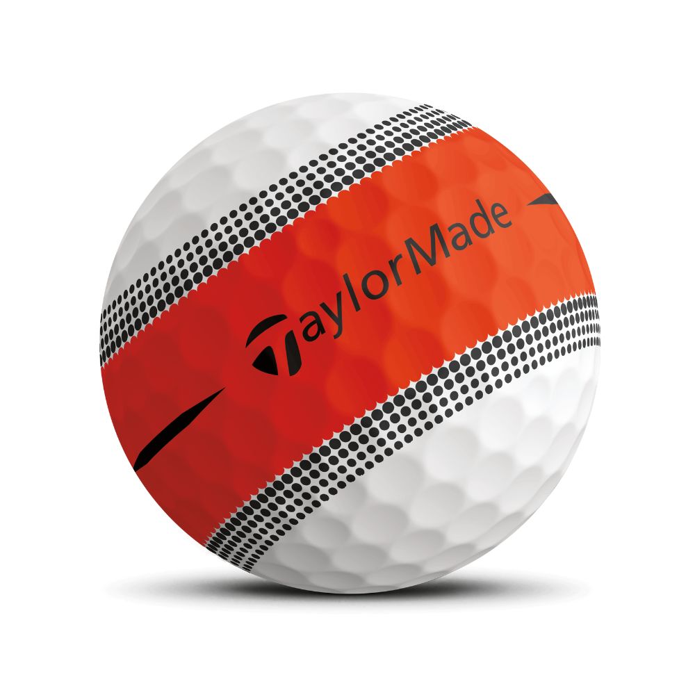 TaylorMade Tour Response Stripe Golf Balls 2024 - White Orange   