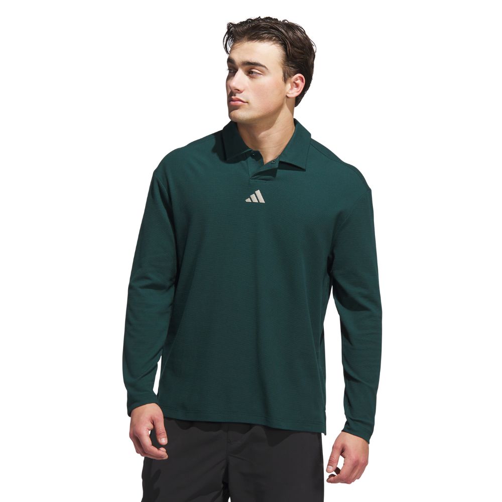 adidas Beyond Long Sleeve Loose Fit Golf Polo Shirt 2025 - JN3039