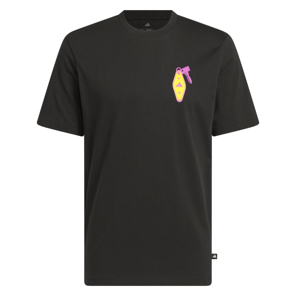 adidas Chip In NYC Graphic Golf T-Shirt 2025 - JX1765 Black M