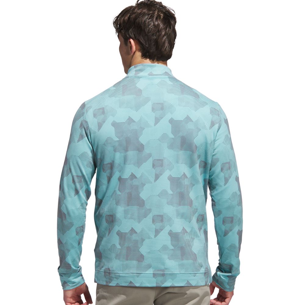 adidas Go-To Print 1/4 Zip Mens Golf Pullover Top 2025 - JM0168