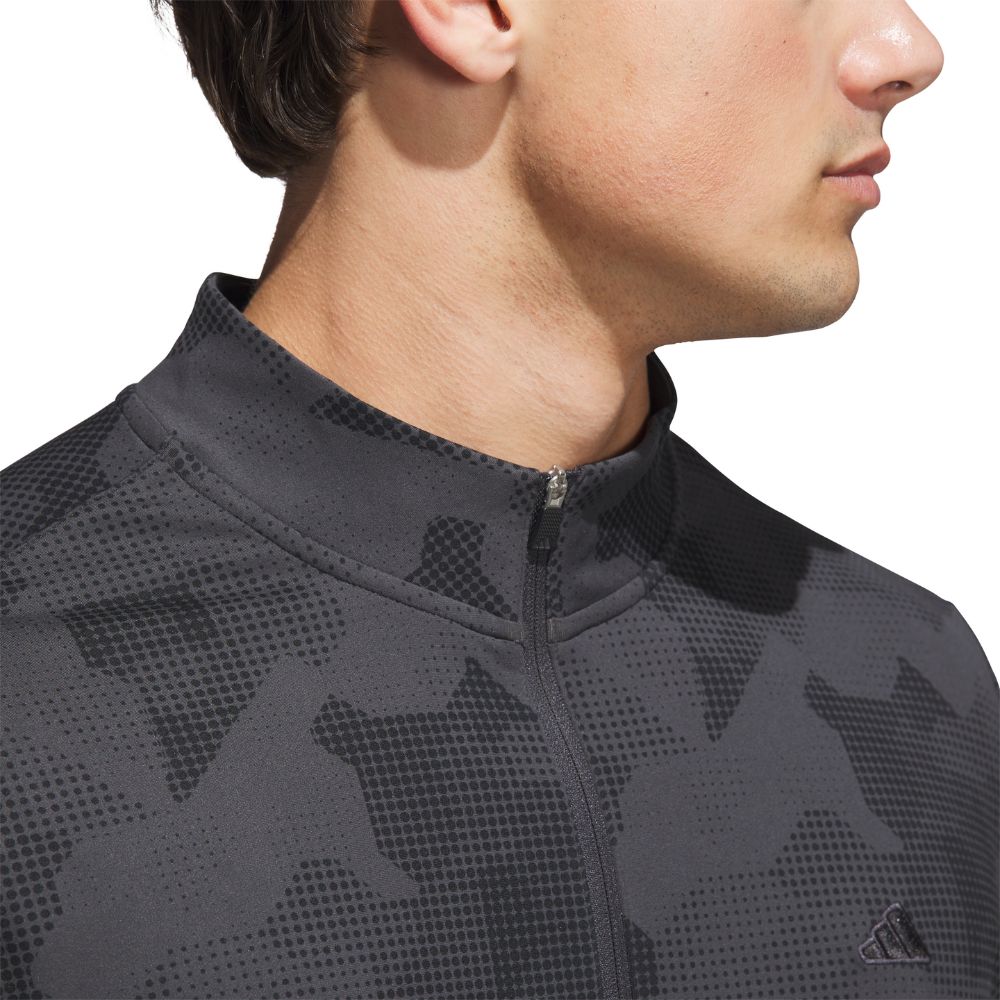 adidas Go-To Print 1/4 Zip Mens Golf Pullover Top 2025 - JY1948