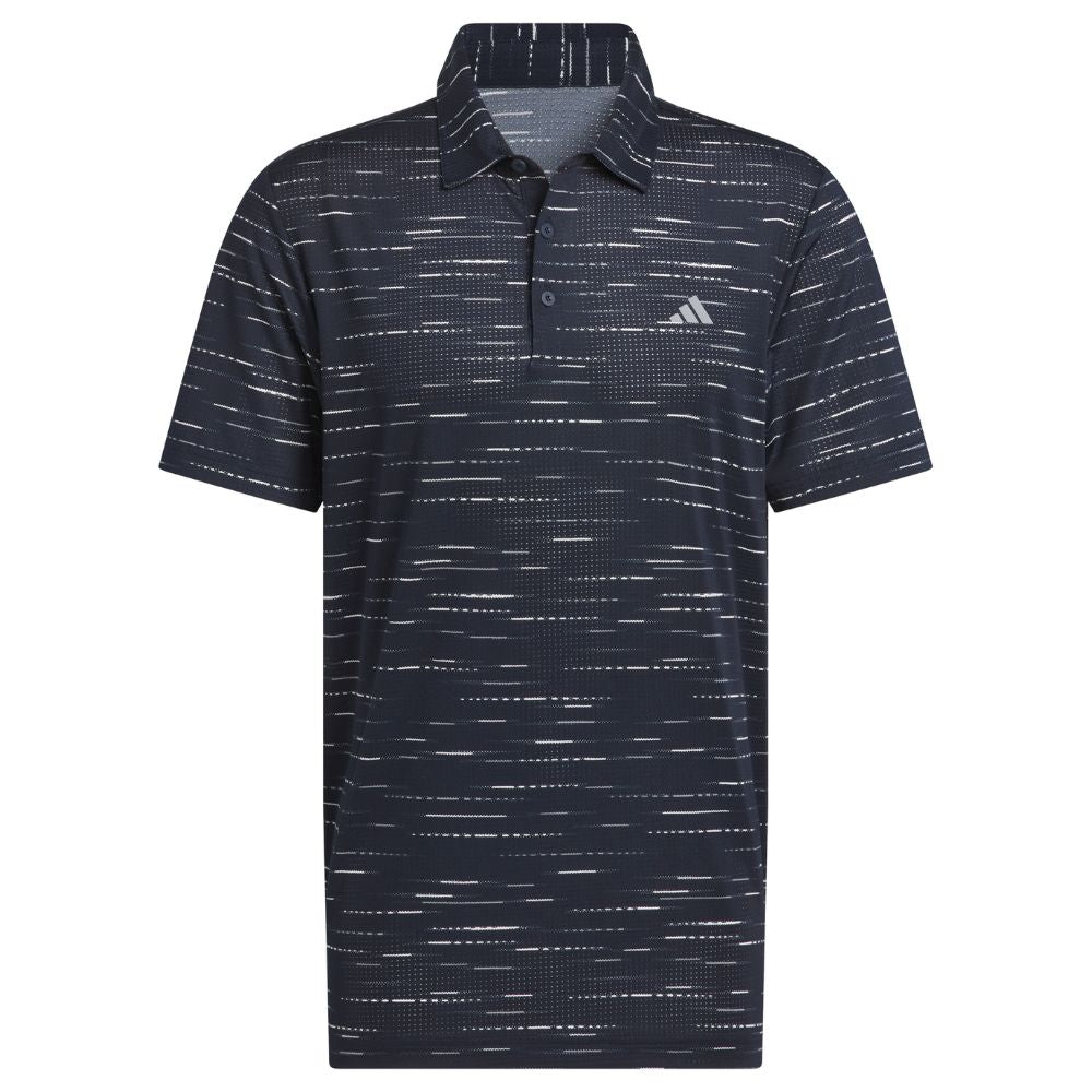 adidas Ultimate 365 Mesh Print Golf Polo Shirt 2025 - KA7909 Collegiate Navy M