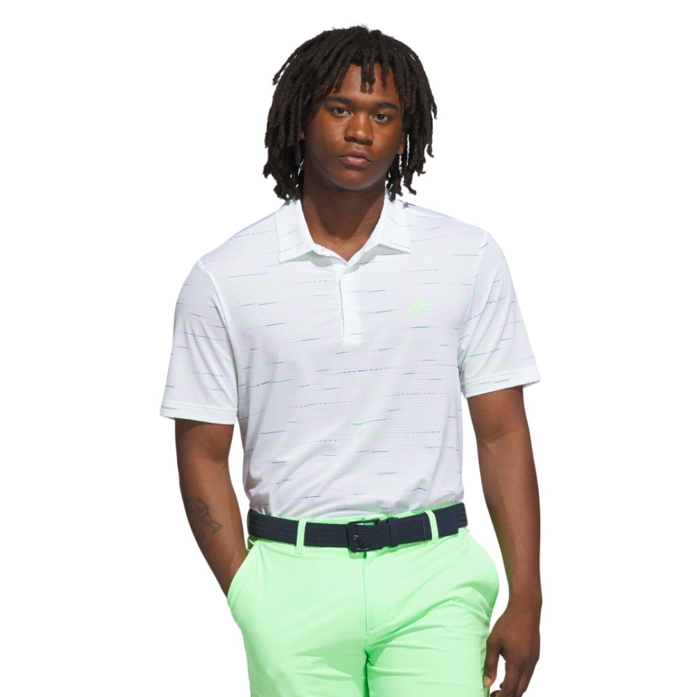 adidas Ultimate365 Mesh Print Mens Golf Polo Shirt 2025 - KA7906